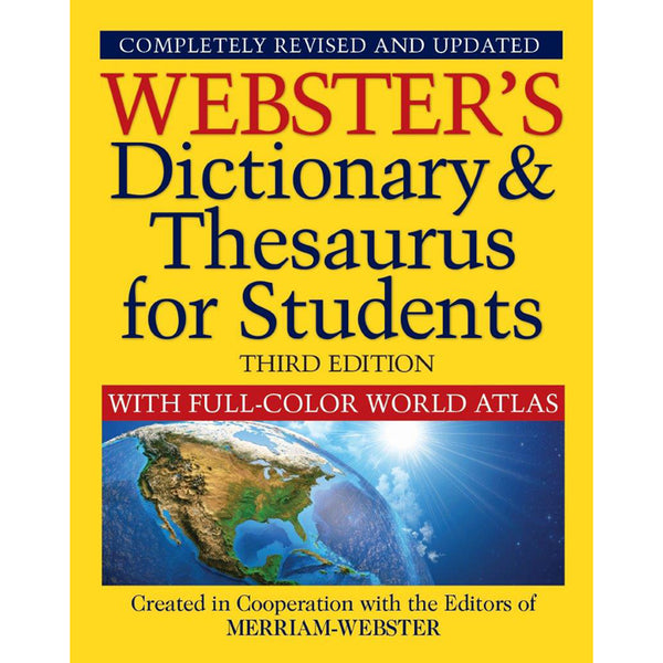 #54861 DICTIONARY & THESAURUS W/ ATLAS WEBSTERS 3RD EDITION