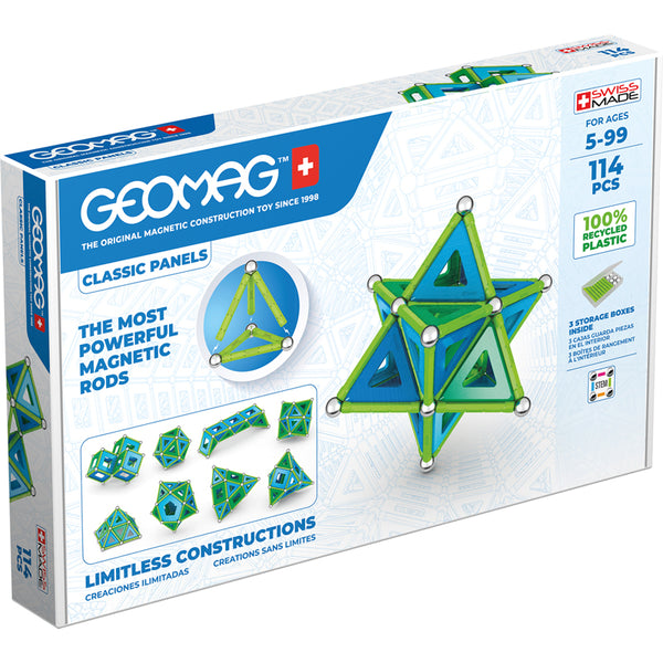 #54923 GEOMAG GREEN LINE PANELS 114 PIECES