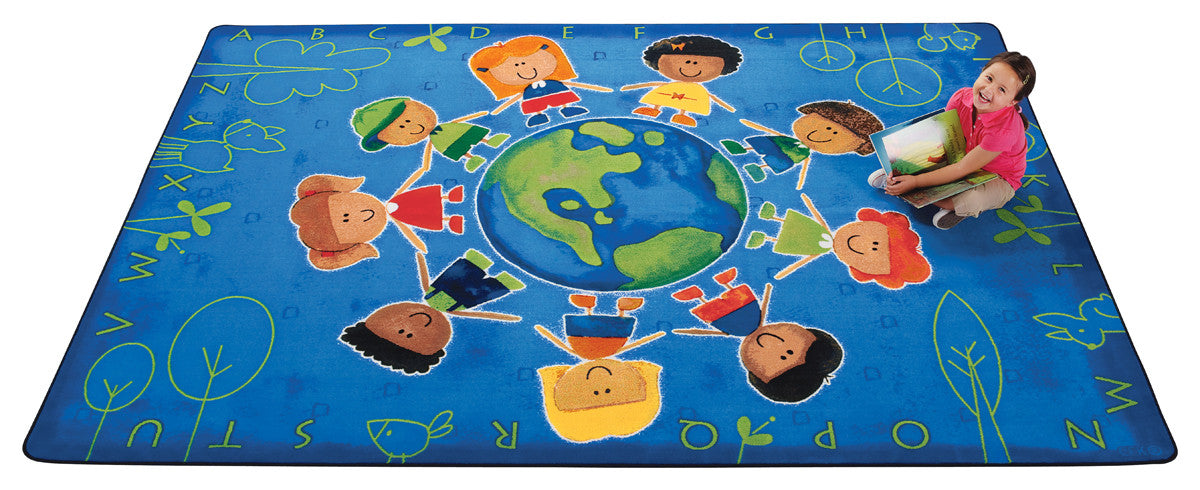 #12059 Give the Planet a HugTM Rug, 6' x 9' Rectangle
