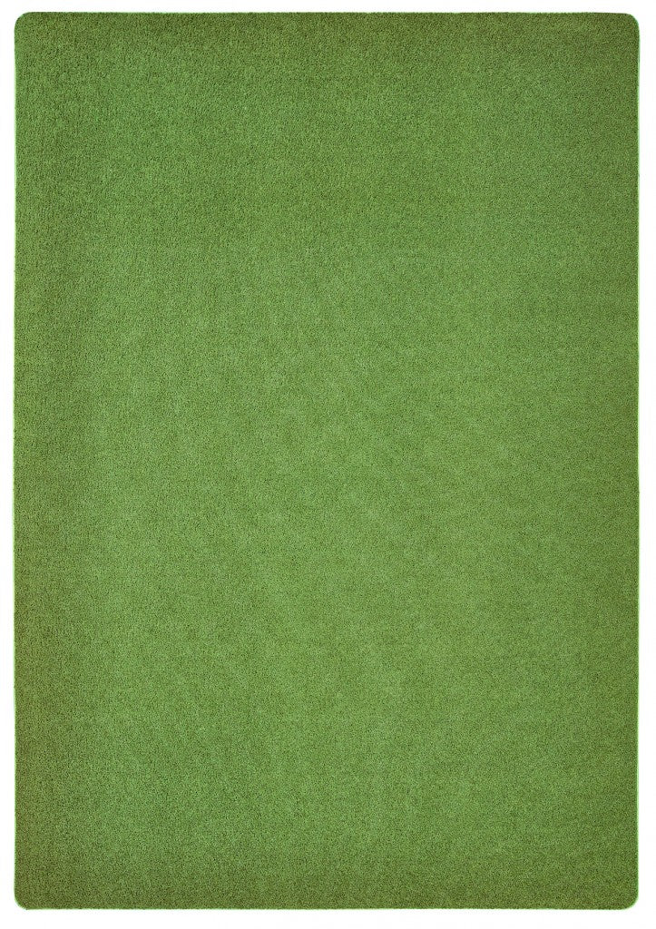 #12182 KIDply Soft Solids - Grass Green, 4' x 6' Rectangle Rug