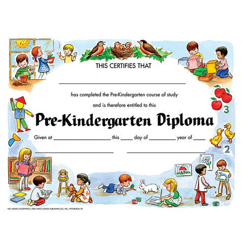 #20018 PRE-KINDERGARTEN DIPLOMA 30/PK