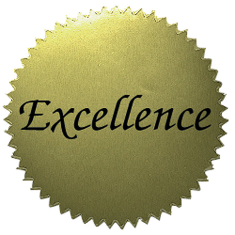 #20025 STICKERS GOLD EXCELLENCE 50/PK 2 DIAMETER