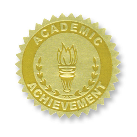 #20037 GOLD FOIL EMBOSSED SEALS ACADEMIC ACHIEVEMENT