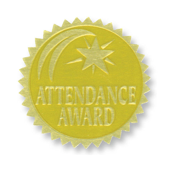 #20039 GOLD FOIL EMBOSSED SEALS ATTENDANCE AWARD