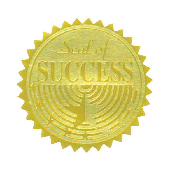 #20040 GOLD FOIL EMBOSSED SEALS SEAL OF SUCCESS