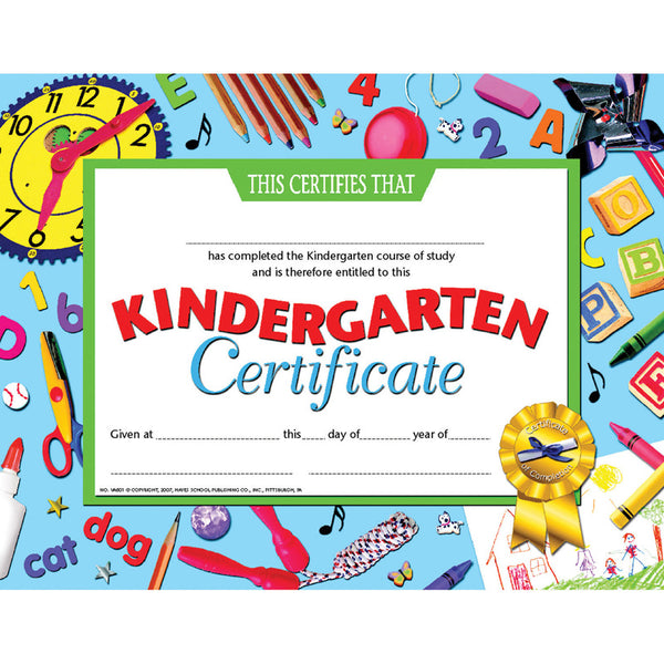 #20084 KINDERGARTEN CERTIFICATE