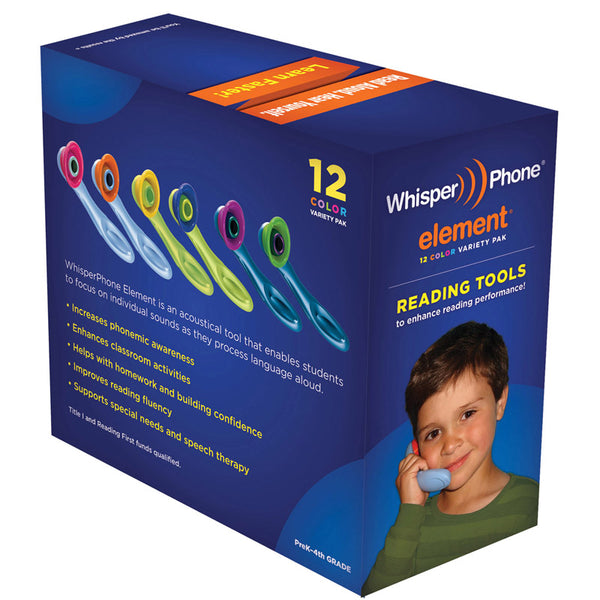 #20214 WHISPERPHONE VARIETYPAK OF 12 2 EA OF 6 COLORS