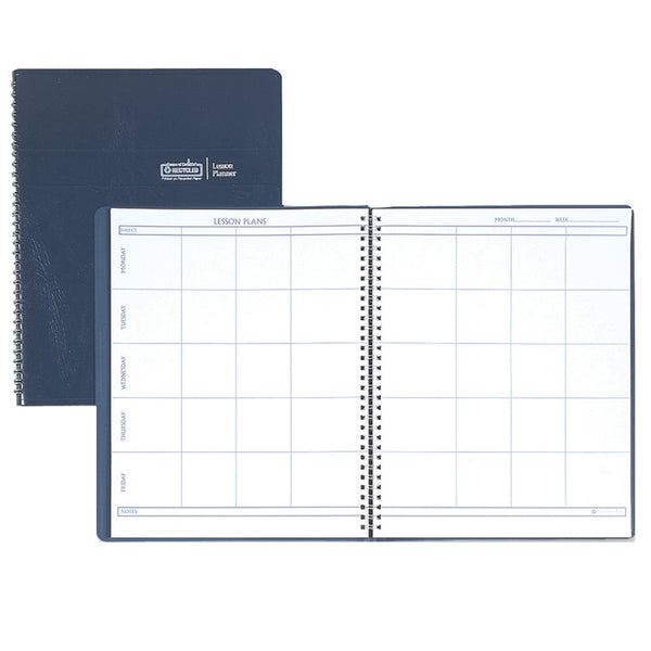 #20609 WEEKLY LESSON PLANNER BLUE  SIMULATED LEATHER COVER