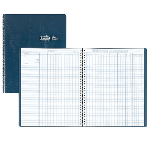 #20610 CLASS RECORD BOOK 9-10 WEEK GRADING PERIOD BLUE SIMULATED LEATHER