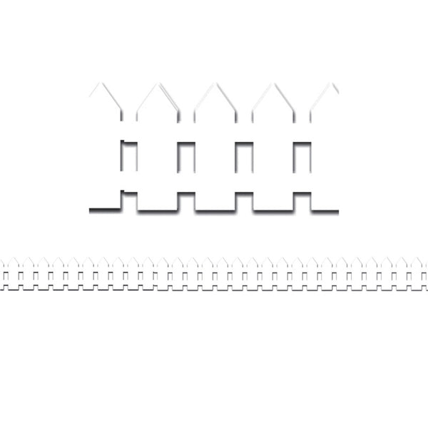 #20769 WHITE FENCE MIGHTY BRIGHTS BORDER