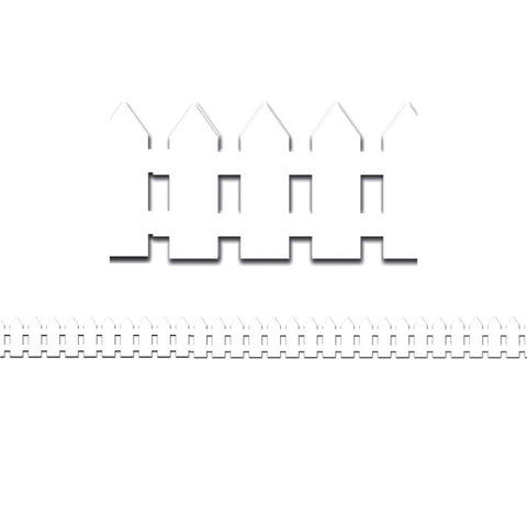 #20769 WHITE FENCE MIGHTY BRIGHTS BORDER