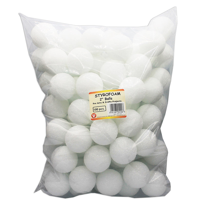 #20852 2IN STYROFOAM BALLS 100 PIECES