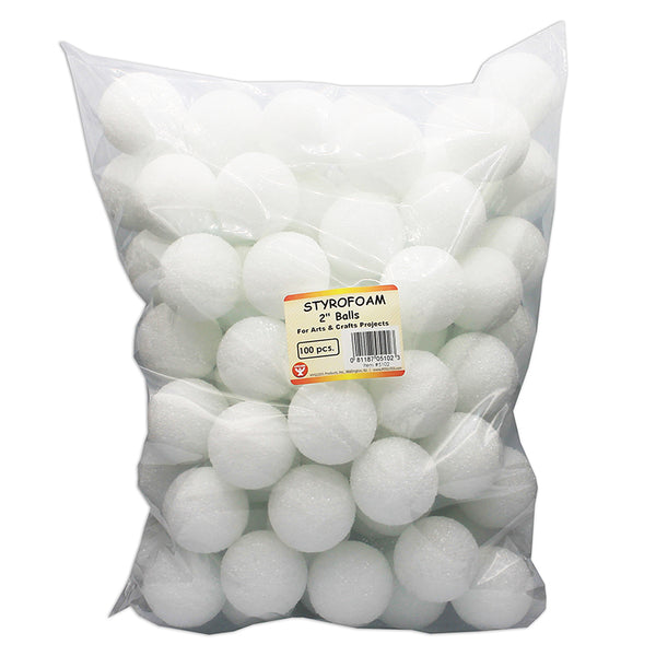 #20852 2IN STYROFOAM BALLS 100 PIECES
