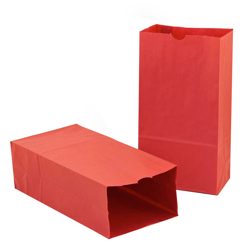 20899 COLORED CRAFT BAGS RED - Factory Select