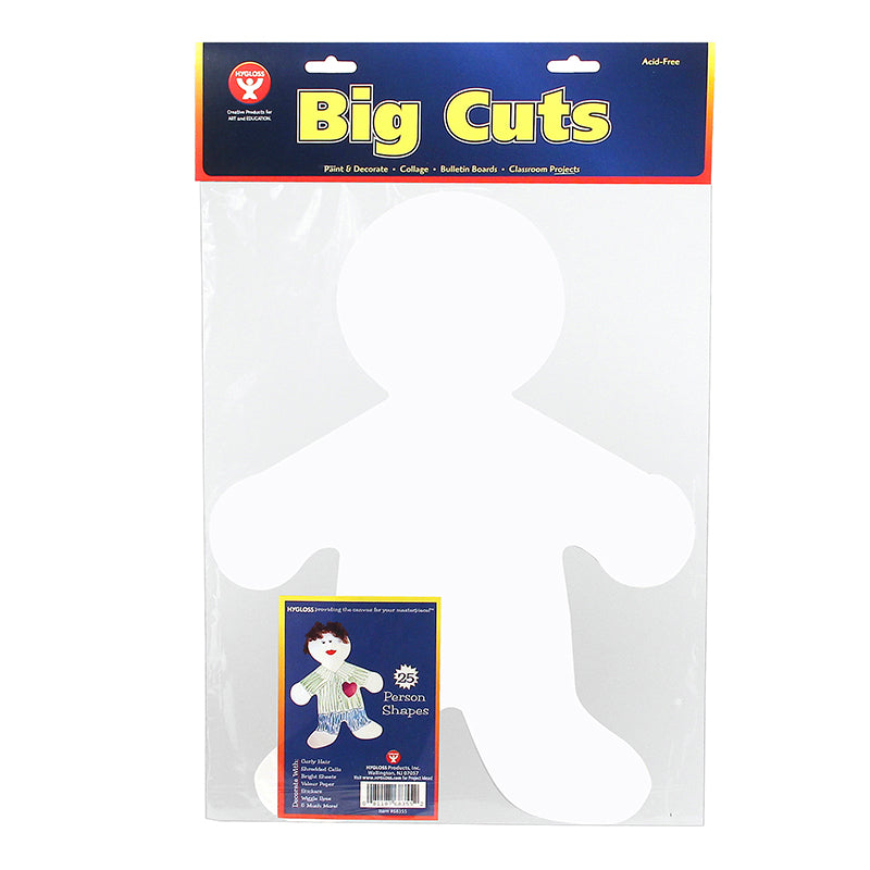 #20916 BIG CUT-OUTS 16IN ME KID WHITE