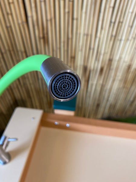 #59000 KSO-A4B2C2FFLEX Kids' Station Outdoor Water Works Sand/Water Triple Trough with Flexible Rubber Faucet