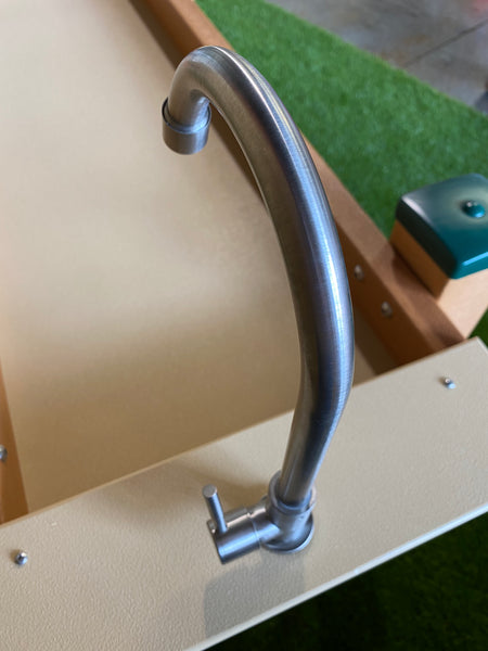 #58999 KSO-A4B2C2FSS Kids' Station Outdoor Water Works Sand/Water Trough with Stainless Steel Faucet