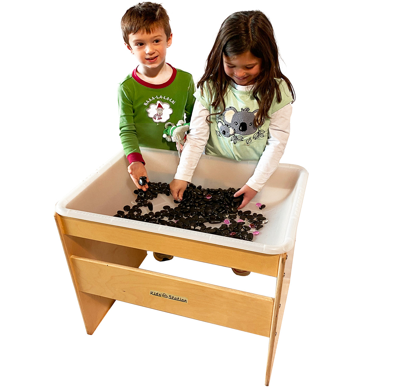 Mesa sensorial preescolar Kids' Station n.° 58998, 67 cm de ancho x 49 cm de profundidad x 63 cm de alto, recipiente transparente con tapa