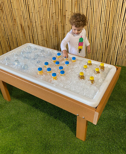 #58981 KSO-MT5026 Kids' Station Outdoor ﻿MULTI-PURPOSE TABLE W/DRAIN, 19” Toddler Height