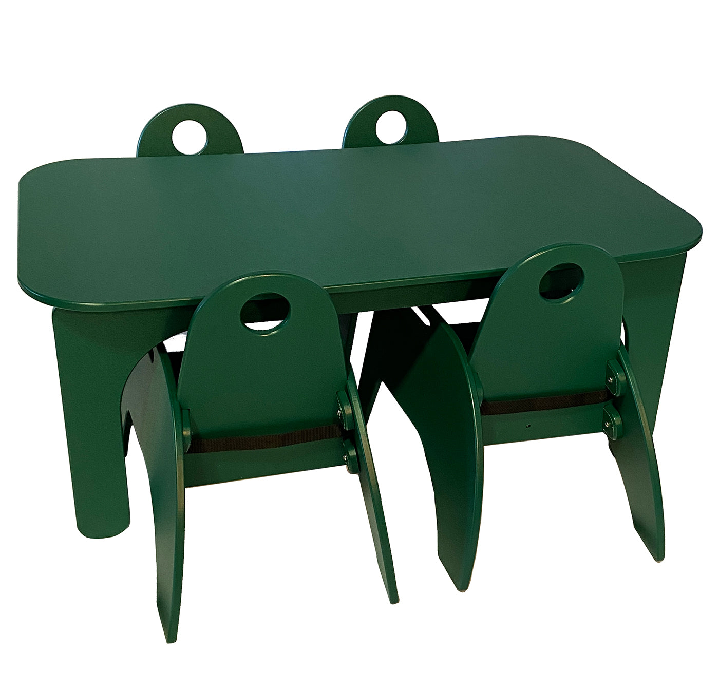 #59558 Juego de mesa y silla ActivBrite®, verde, plástico sólido - Para niños pequeños