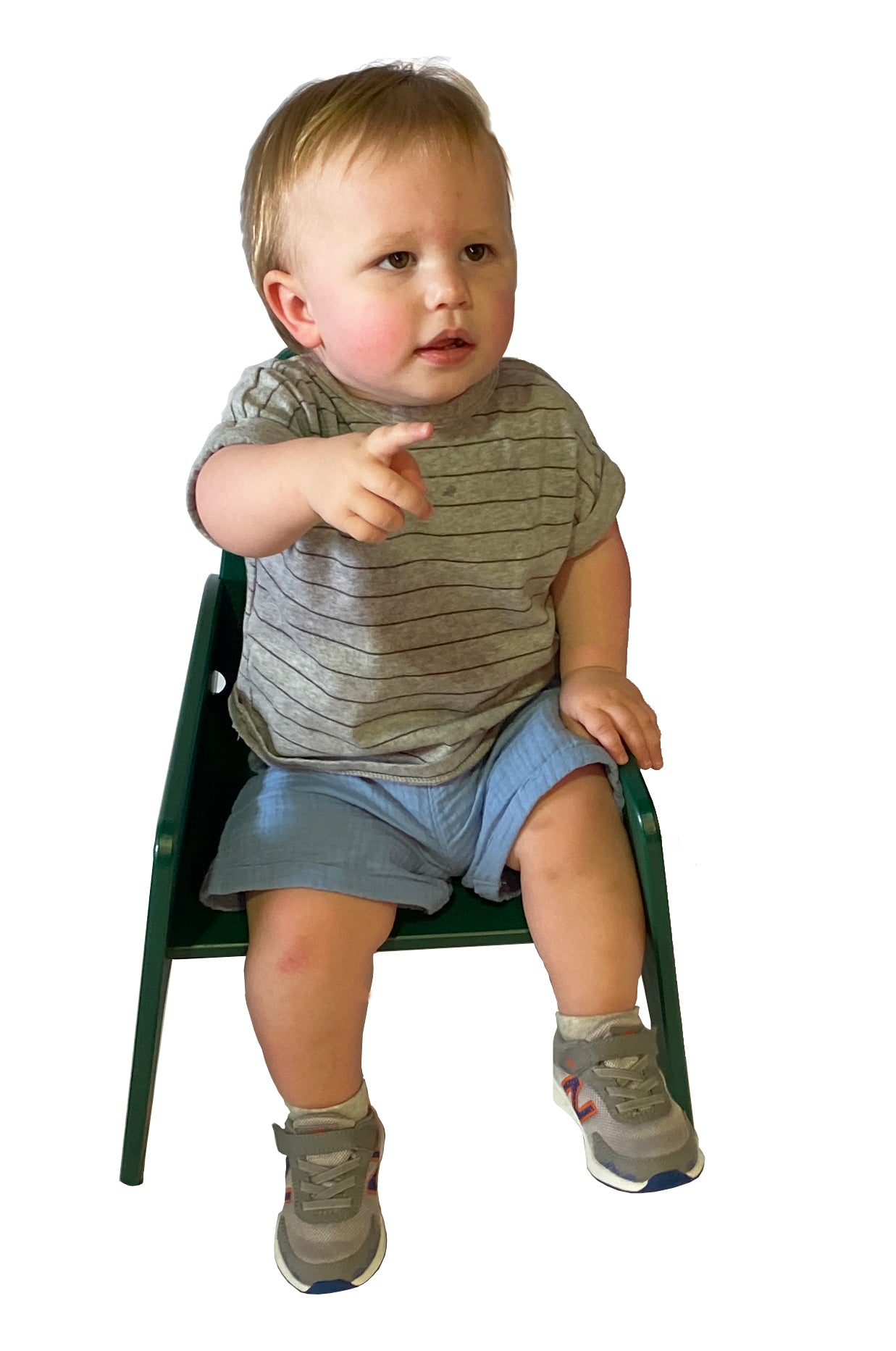 #59558 Juego de mesa y silla ActivBrite®, verde, plástico sólido - Para niños pequeños