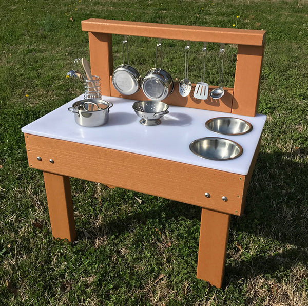 #47644 KSO-MT3018 Kids' Station Indoor/Outdoor  Mud Kitchen with Utensils