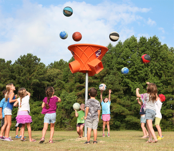 #3156 APS Triple Shot Playground Basketball Goal