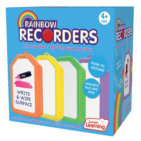 #55189 RAINBOW RECORDERS SET OF 4