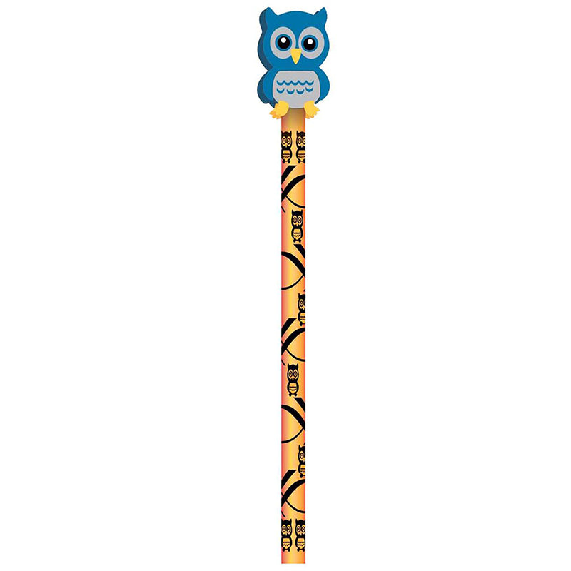 #55318 PENCIL AND ERASER TOPPER HOOT OWL WRITEONS