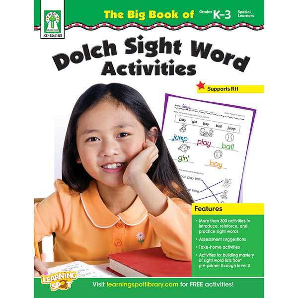 #21551 THE BIG BOOK OF DOLCH SIGHT WORD ACTIVITIES