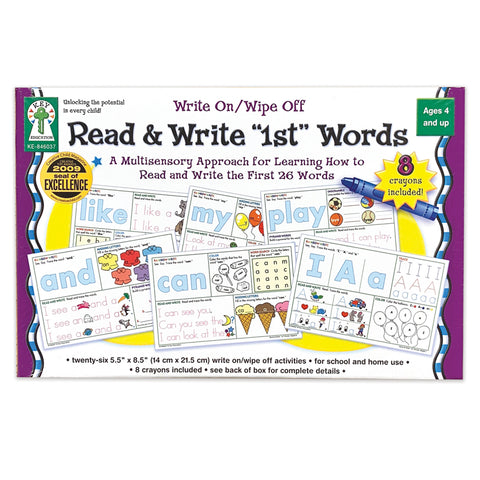 #21612 WRITE ON/WIPE OFF READ & WRITE 1ST FIRST WORDS AGES 4+