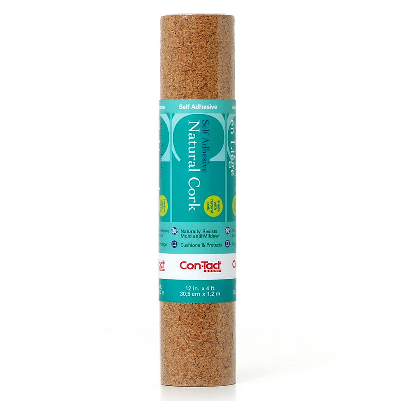#55372 CONTACT ADHESIVE ROLL CORK 12 X 4