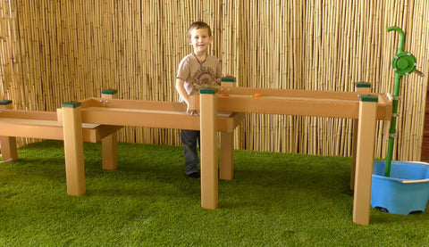 #47660 KSO-A4B2C2WP Kids' Station Outdoor Water Works Sand/Water Trough - Surface Mount With Pump