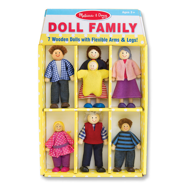 #22851 WOODEN FAMILY DOLL SET