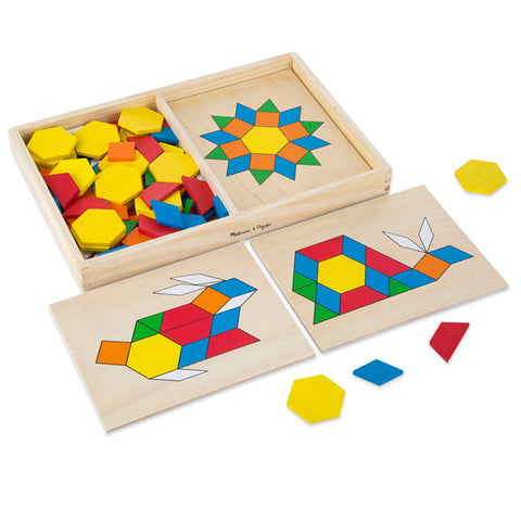#22869 WOODEN PATTERN BLOCKS & BOARDS