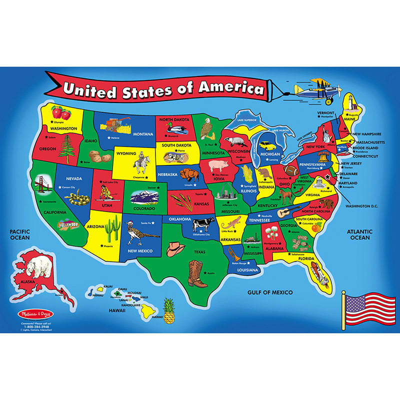 #22976 FLOOR PUZZLE US MAP