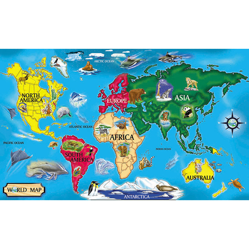 #22982 FLOOR PUZZLE WORLD MAP