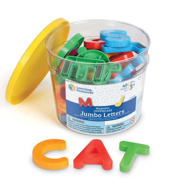 #23313 JUMBO MAGNETIC LETTERS 40/PK UPPERCASE 2-1/2 BUCKET