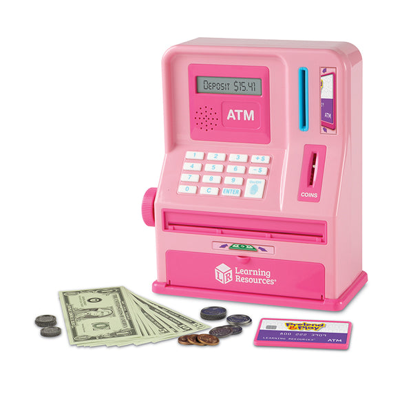 #55469 PRETEND AND PLAY ATM BANK PINK TEACHING