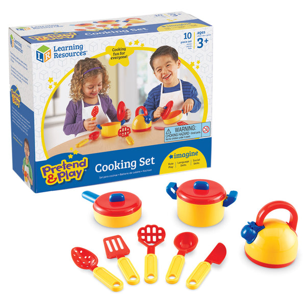 #23858 PRETEND & PLAY COOKING SET 10 PCS