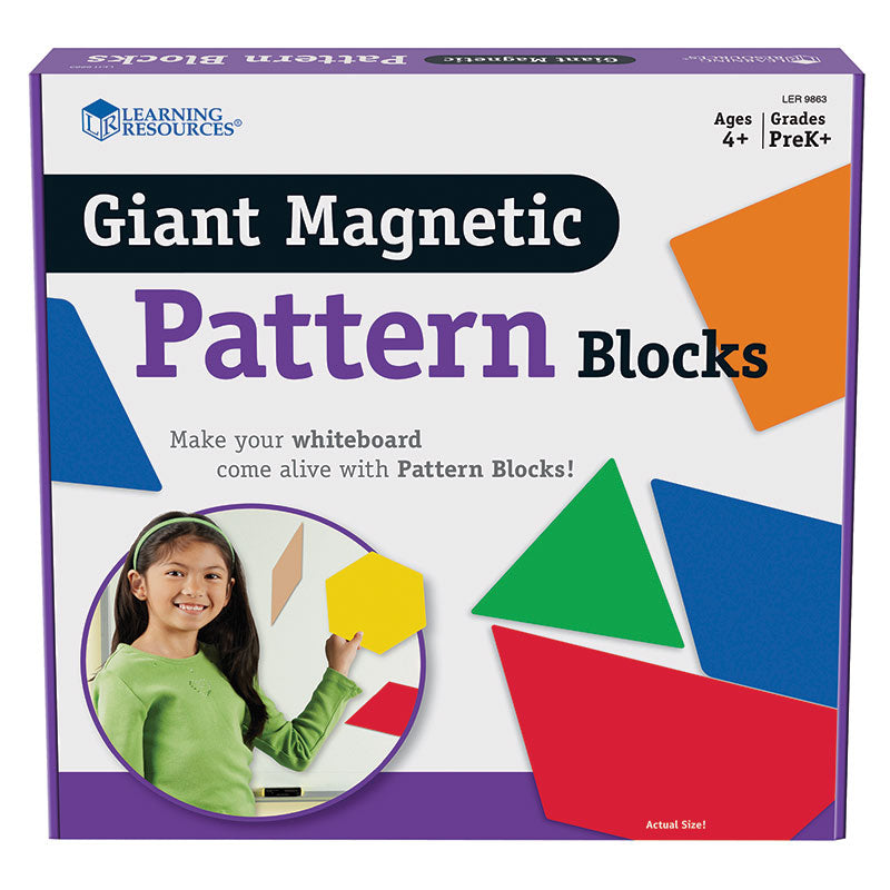 #23908 GIANT MAGNETIC PATTERN BLOCKS SET OF 47