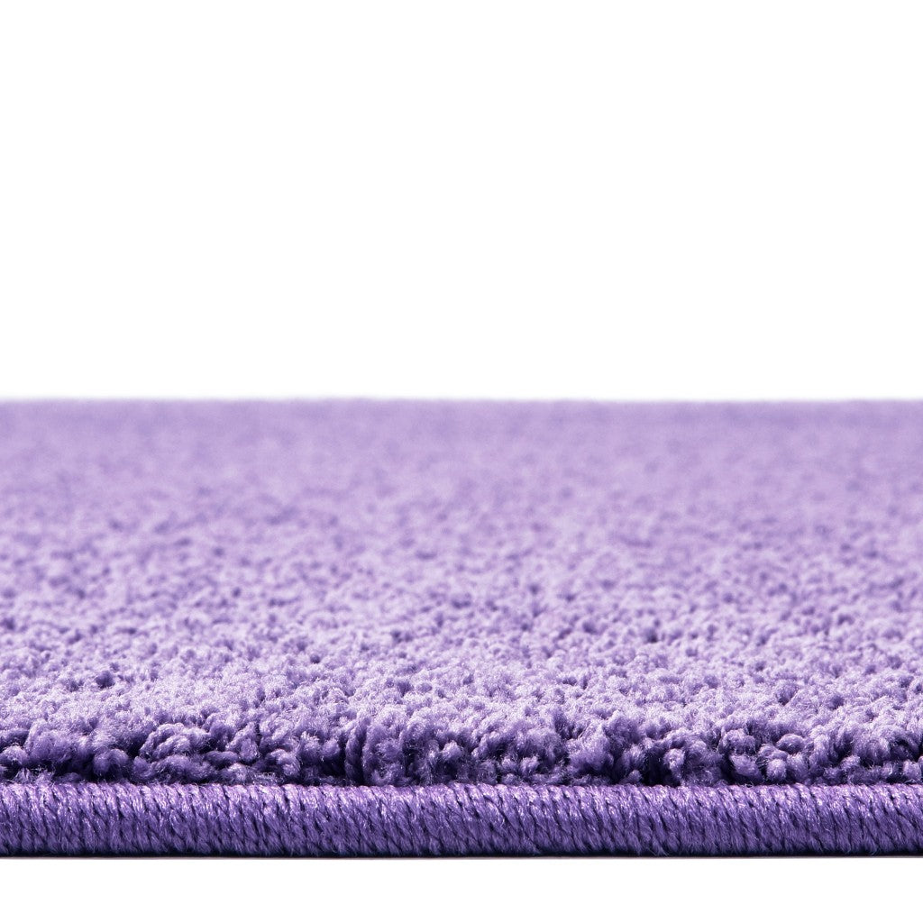 #12163 KIDply Soft Solids - Lilac, 6' x 9' Rectangle Rug