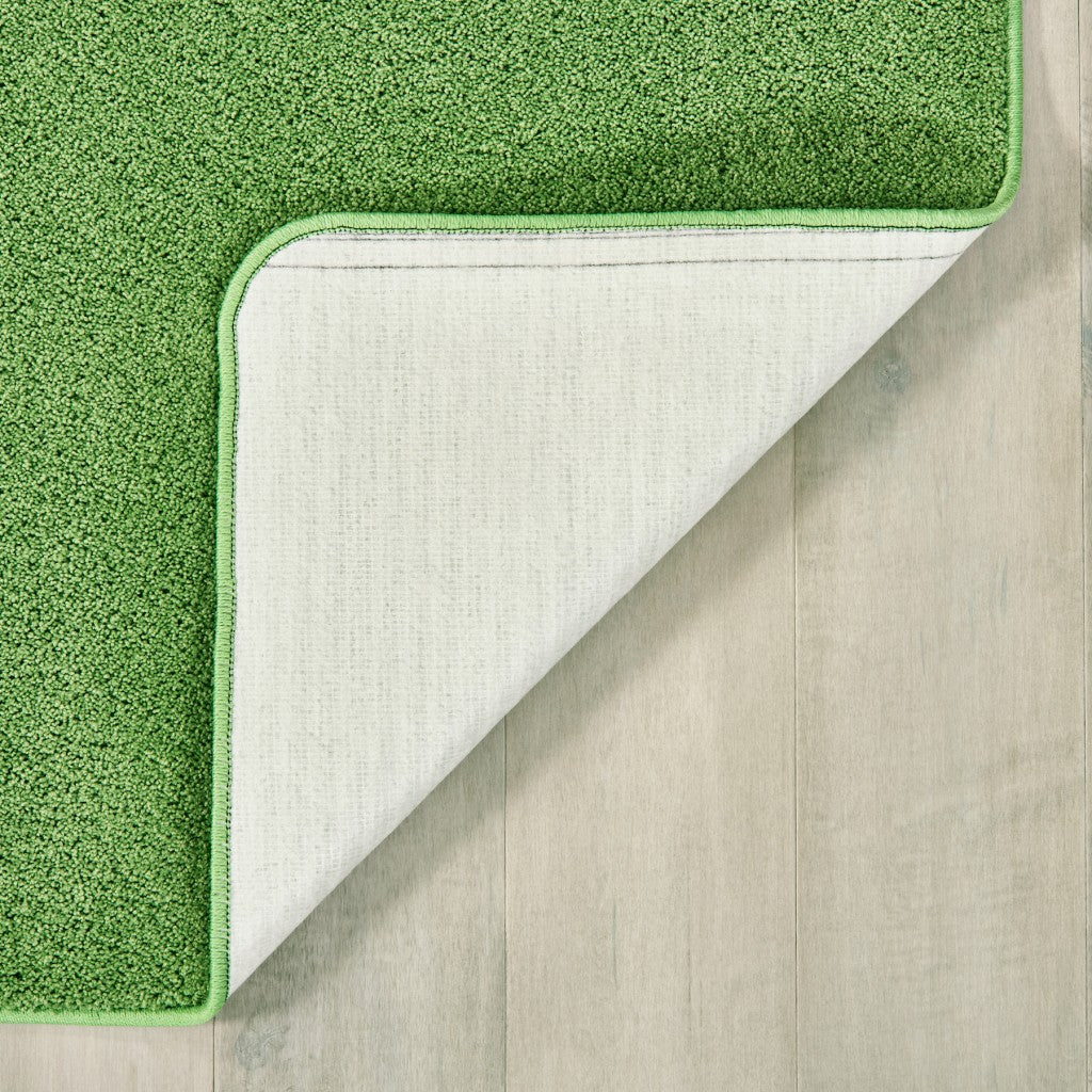 #12468 KIDplush Solids - Limeaid, 6' X 9' Rectangle Rug