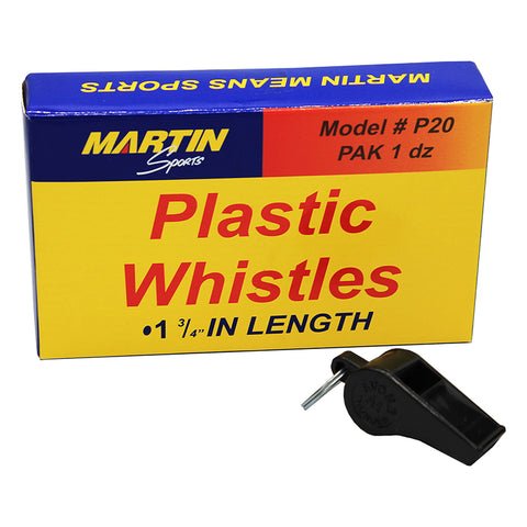 #24577 WHISTLE SMALL PLASTIC 12-PK 1-3/4L BLACK