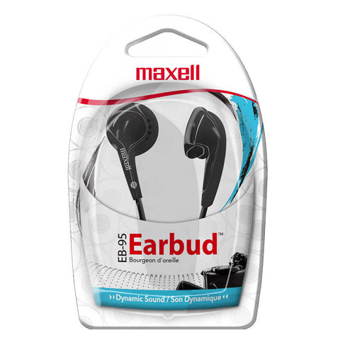 #55646 MAXELL BUDGET STEREO EARBUDS BLACK