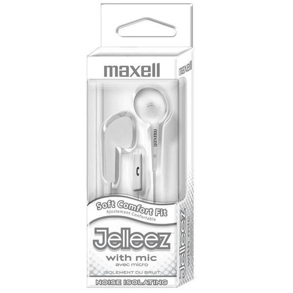 #55651 JELLEEZ SOFT EARBUDS WITH MIC WHITE