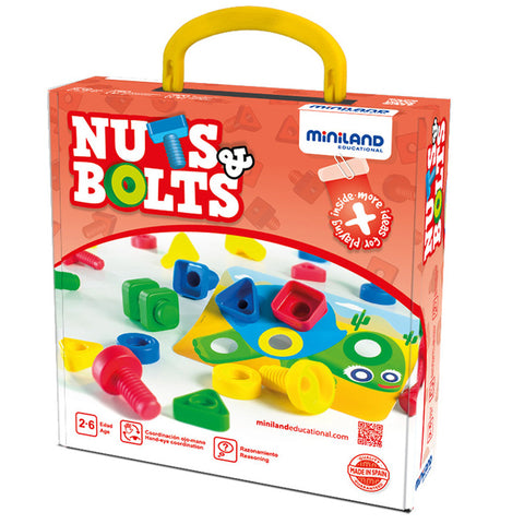 #55739 NUTS BOLTS SCHOOL ACTIVITY 24 PC ST
