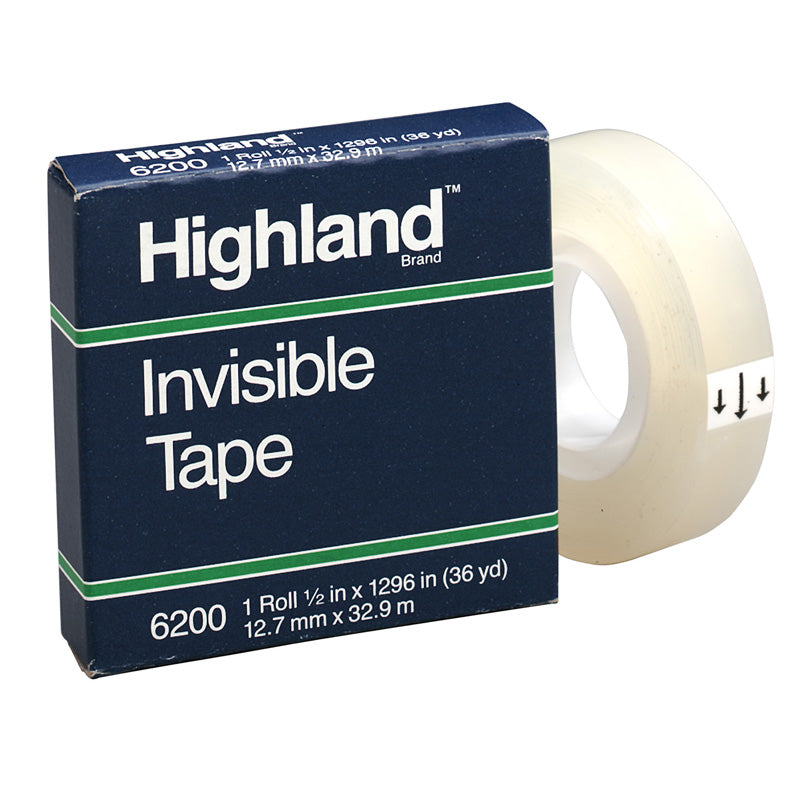 #26525 HIGHLAND INVISIBLE TAPE 1/2X1296IN