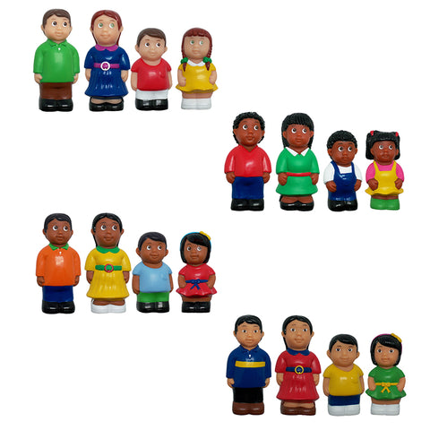 #26656 MULTICULTURAL FAMILY 4 ST COMPLETE FIGURES