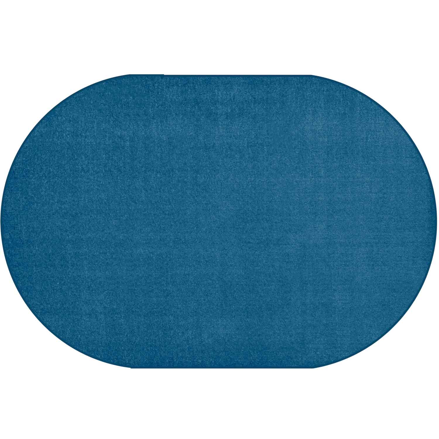 #59254 Mt St Helens Solids - Marine Blue, 7ft 6in x 12ft Oval Rug